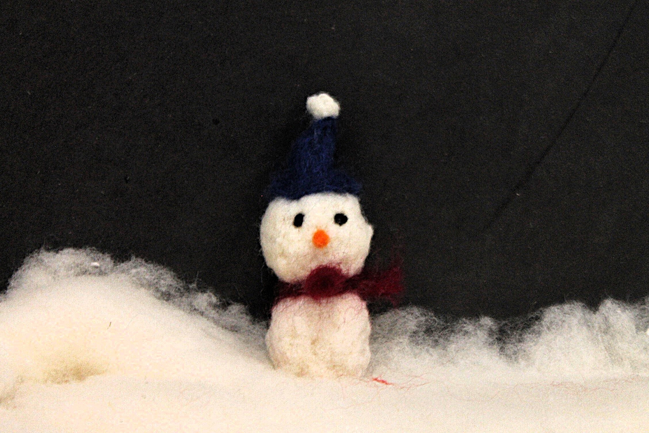 Filzfiguren Schneemänner