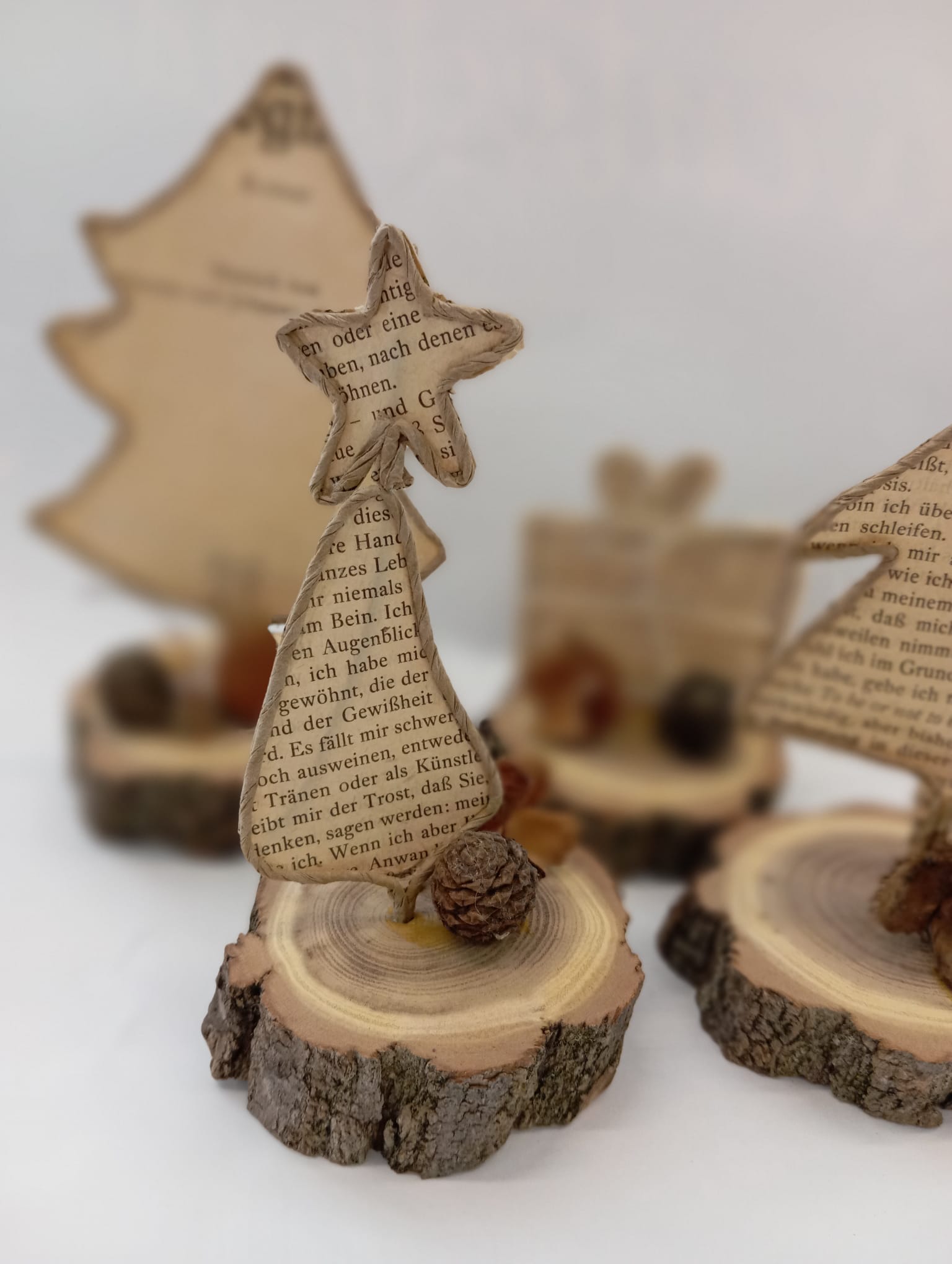 Papierdrahtfiguren - Weihnachtsmotiv