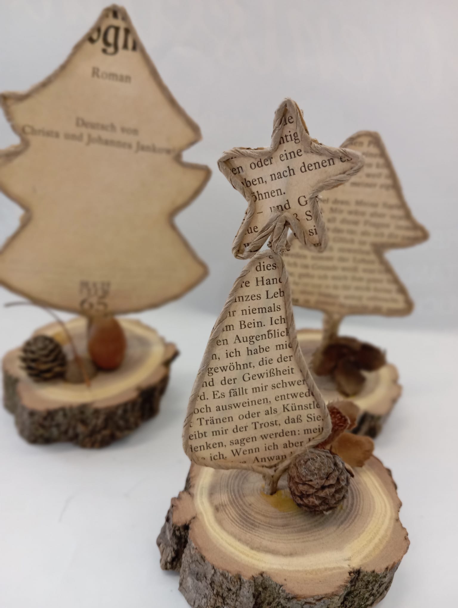 Papierdrahtfiguren - Weihnachtsmotiv