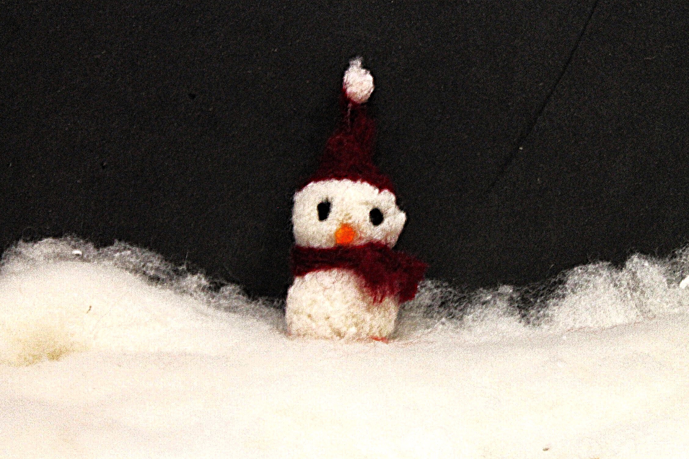 Filzfiguren Schneemänner